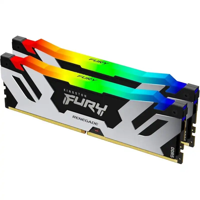 Kingston FURY Renegade RGB DDR5 6400MHz 96GB 2x48GB CL32 Plata Intel XMP
