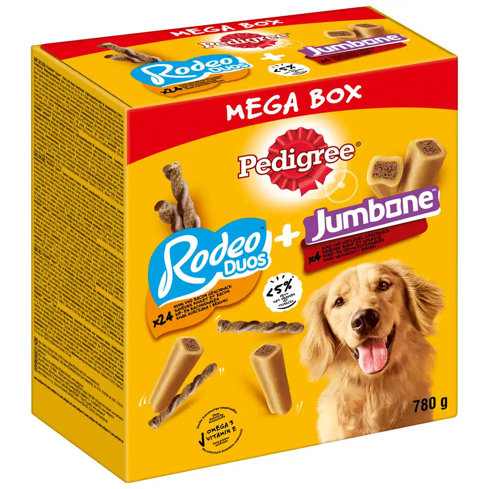 Megabox Pedigree Rodeo Duos y Jumbone - 780 g