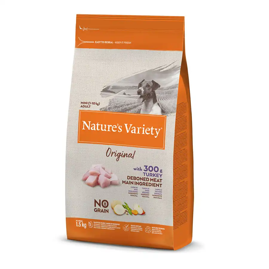 Nature's Variety Adult Mini Original Pavo pienso para perros