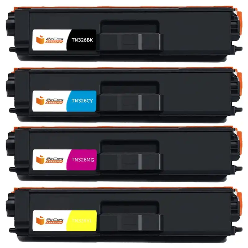 Pccom Essential Brother Tn320/tn325/tn321/tn326/tn329 Tóner Compatible Negro/cian/magenta/amarillo Pack 4