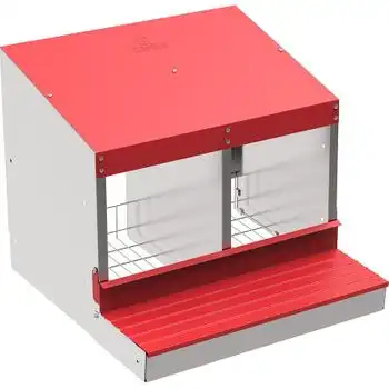 Ponedero Para Gallinas 2 Departamentos 53x50x44 Cm