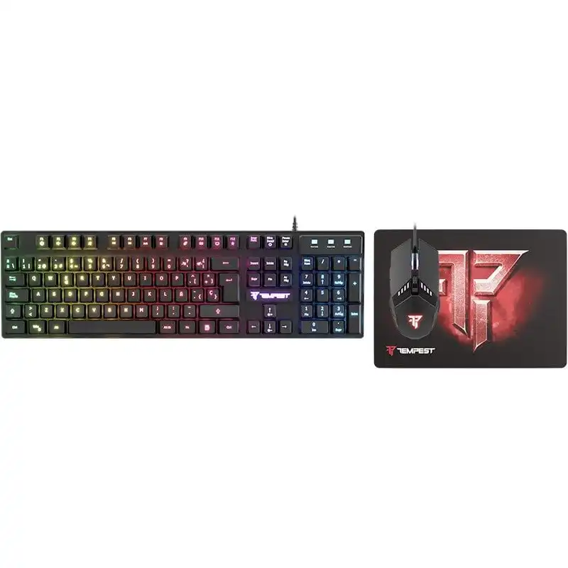Tempest Calamity Combo 3 en 1 Gaming Teclado + Ratón + Alfombrilla