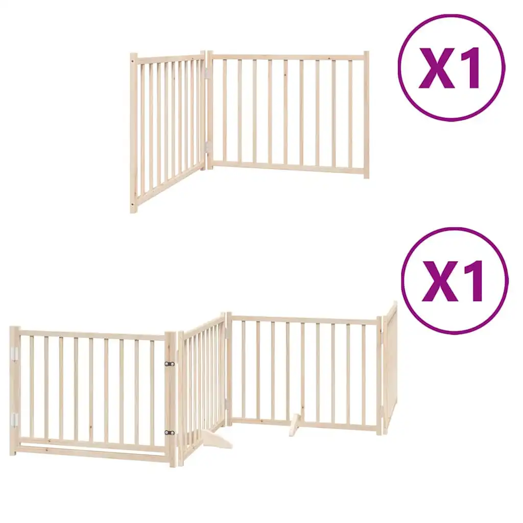 vidaXL Puerta con Paneles de Seguridad Madera para perros - 80 x 90 x 2 cm - VIDAXL - Comparador de precios