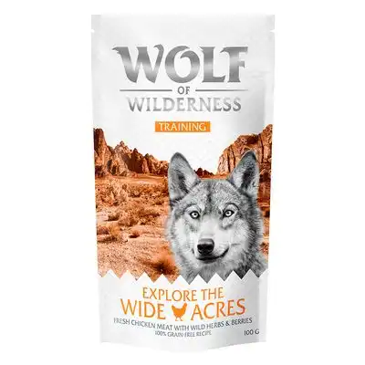 Wolf of Wilderness Training Explore the Wide Acres con pollo - 100 g - Wolf of Wilderness - Comparador de precios