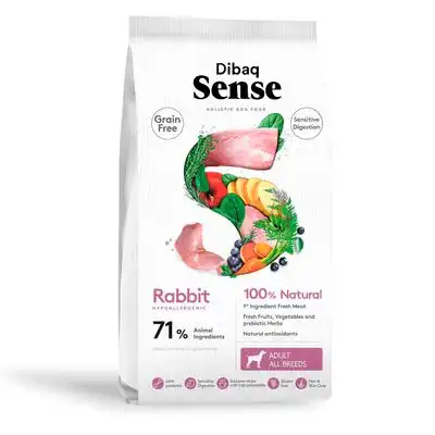 Dibaq Sense Grain Free Sensitive Conejo - 2 kg - Dibaq - Comparador de precios