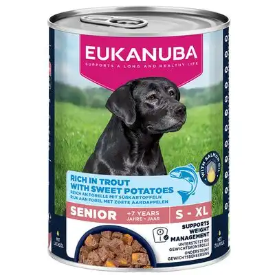 Eukanuba Senior rico en trucha con batata - 6 x 400 g - Eukanuba - Comparador de precios