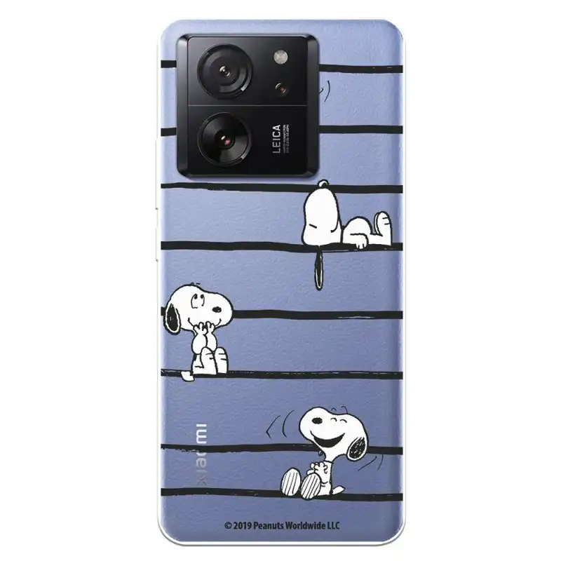 Funda Para Xiaomi 13t Pro Oficial De Peanuts Snoopy Rayas - Snoopy