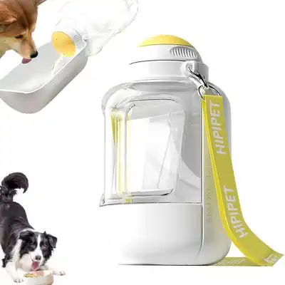 FurryFusion Botella de agua a prueba de fugas para perros y gatos - Blanco - Furry Fusion - Comparador de precios