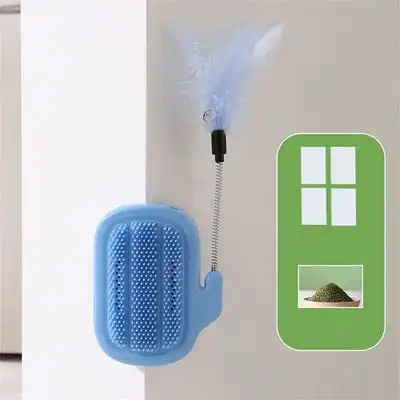 IntiMeg Producto combinado: rascador y varita para gatos - Azul - IntiMeg - Comparador de precios