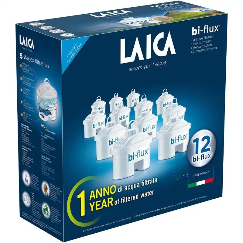 Laica Bi-flux Pack 12 Filtros para Jarras de Filtro Laica