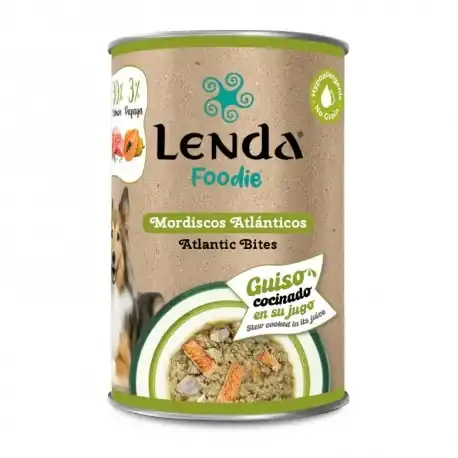 Lenda Mordiscos Atlanticos Comida Húmeda para Perros con Pescado, 12x400gr - Lenda - Comparador de precios