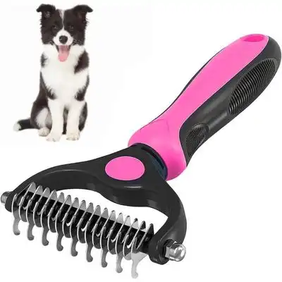 Pawffee Cepillo doble cara rosa para pelo largo, quita nudos, desenreda - 1 pieza - Pawffee - Comparador de precios