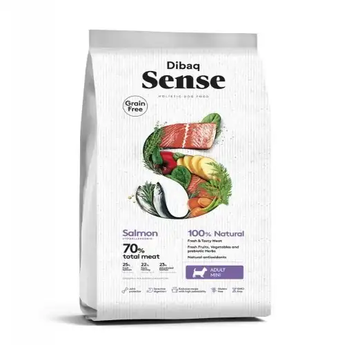 Pienso Dibaq Sense Grain Free para perros mini sabor Salmón - Dibaq Sense - Comparador de precios