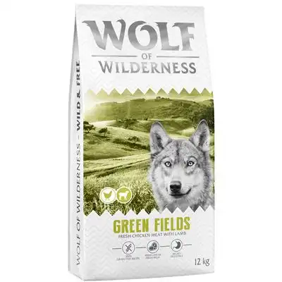 Wolf of Wilderness Adult «Green Fields» cordero, sin cereales - 12 kg - Receta nueva - Wolf of Wilderness - Comparador de precios