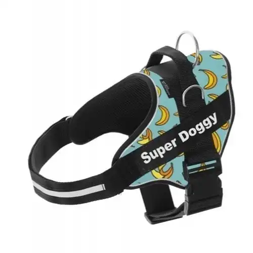 Arnés Super Doggy personalizado estampado bananas color Azul - Super Doggy - Comparador de precios