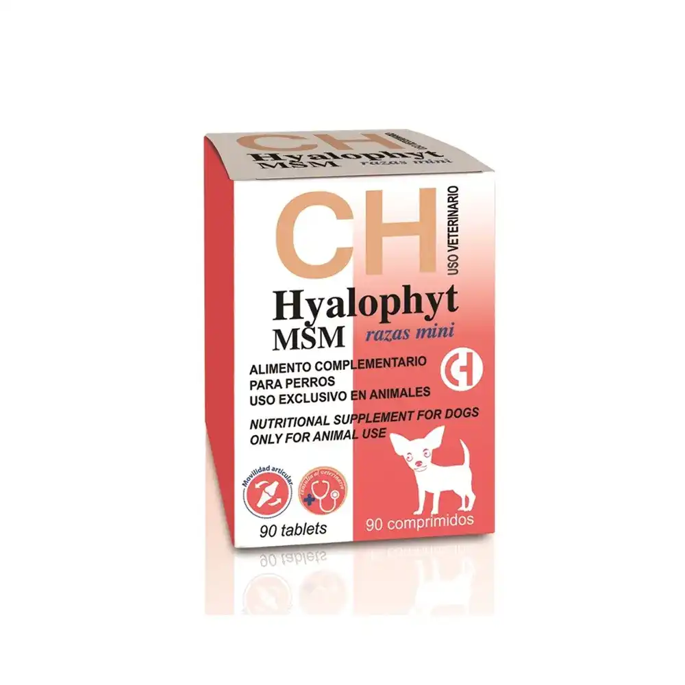 Chemical Ibérica Hyalophyt MSM Condroprotector para perros mini - 90 comprimidos - CHEMICAL IBÉRICA - Comparador de precios