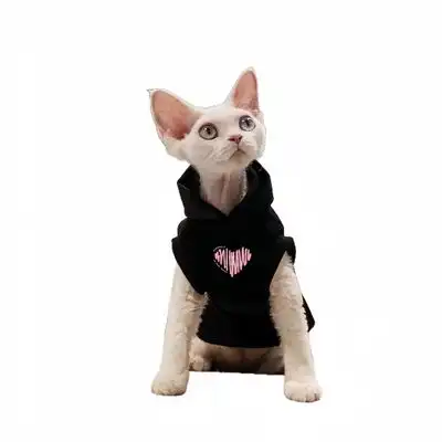FurryFusion Chaleco negro con capucha para gatos - Artículo 1 - Furry Fusion - Comparador de precios