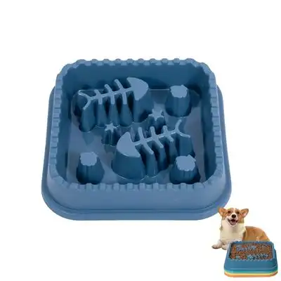 FurryFusion Comedero de alimentación lenta para perros y gatos - Azul - Furry Fusion - Comparador de precios