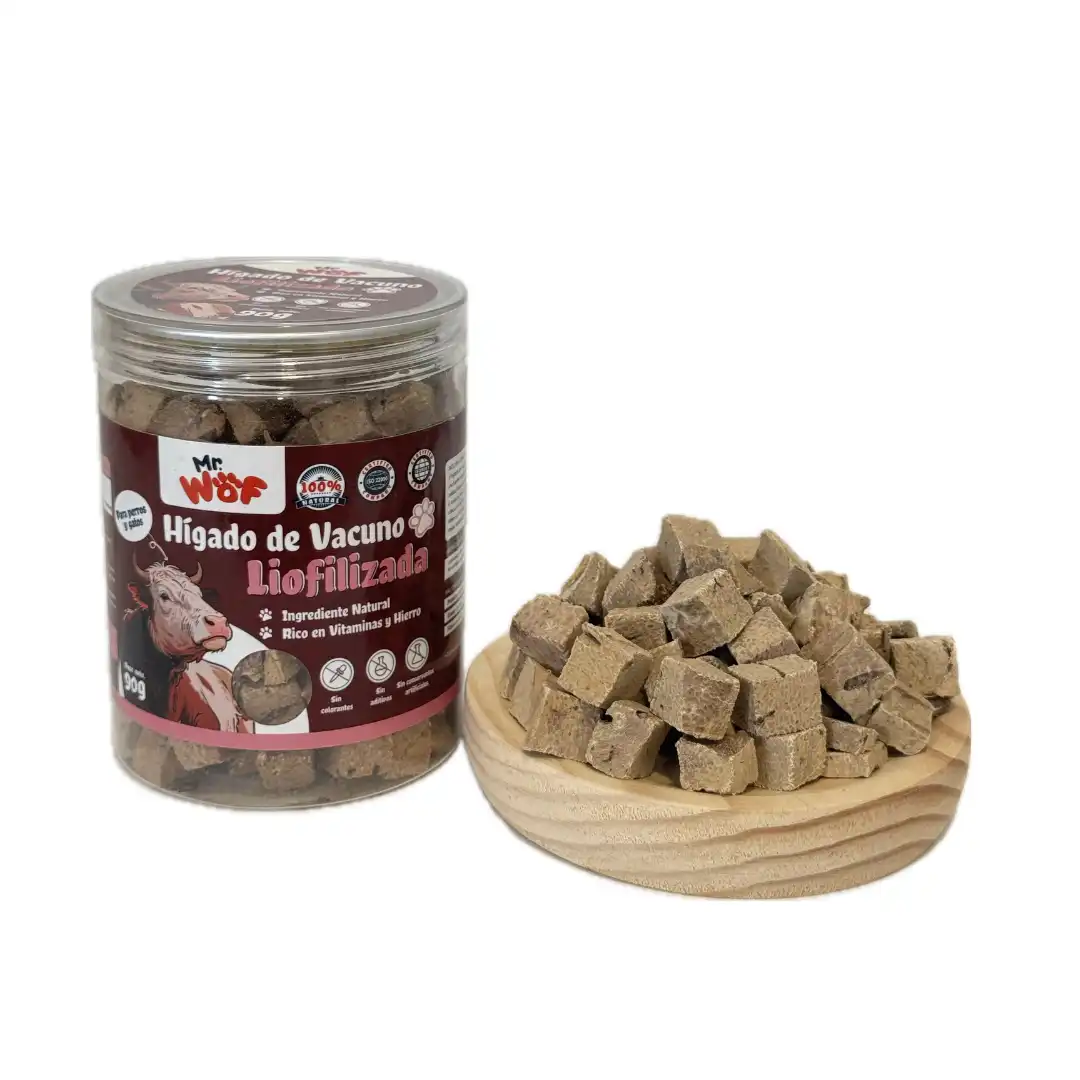 MR.WOF Mr Wof Hígado Vacuno Liofilizado para perros - 90 g - Mr.Wof - Comparador de precios