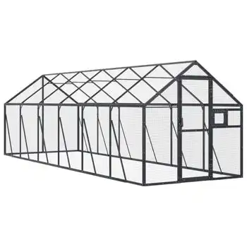 Pajarera De Aluminio Gris Antracita 1,79x6x1,85 M Vidaxl - VIDAXL - Comparador de precios