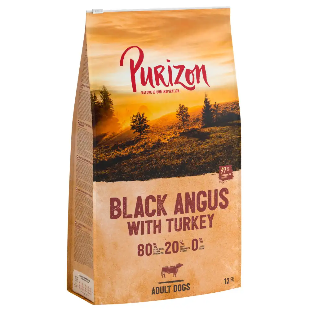 Purizon Adult Black Angus con pavo, sin cereales  - 12 kg