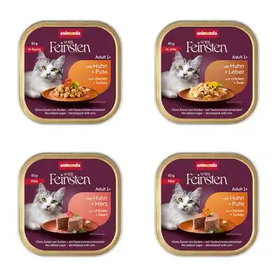 animonda vom Feinsten Adult 32 x 85 g - Pack mixto de ave (4 variedades) - Animonda Vom Feinsten - Comparador de precios