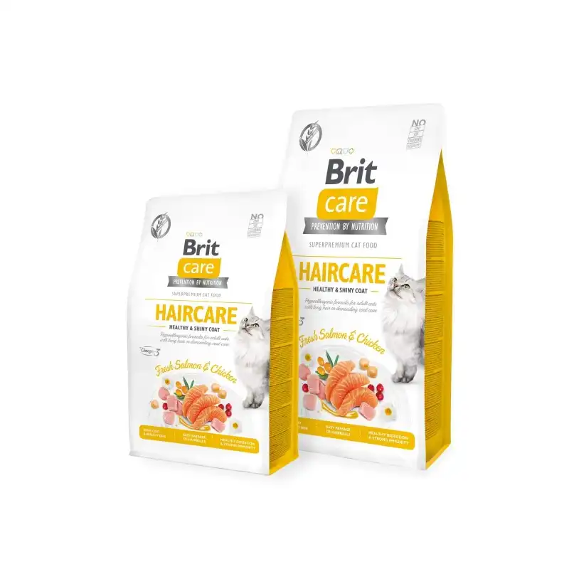 Brit care cat haircare healthy shiny coat pienso para gatos, Peso 2 Kg - Brit - Comparador de precios