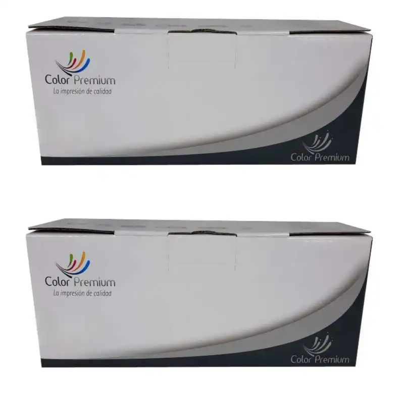 Color Premium Tóner Compatible con HP CF217A Negro Pack 2 Unidades