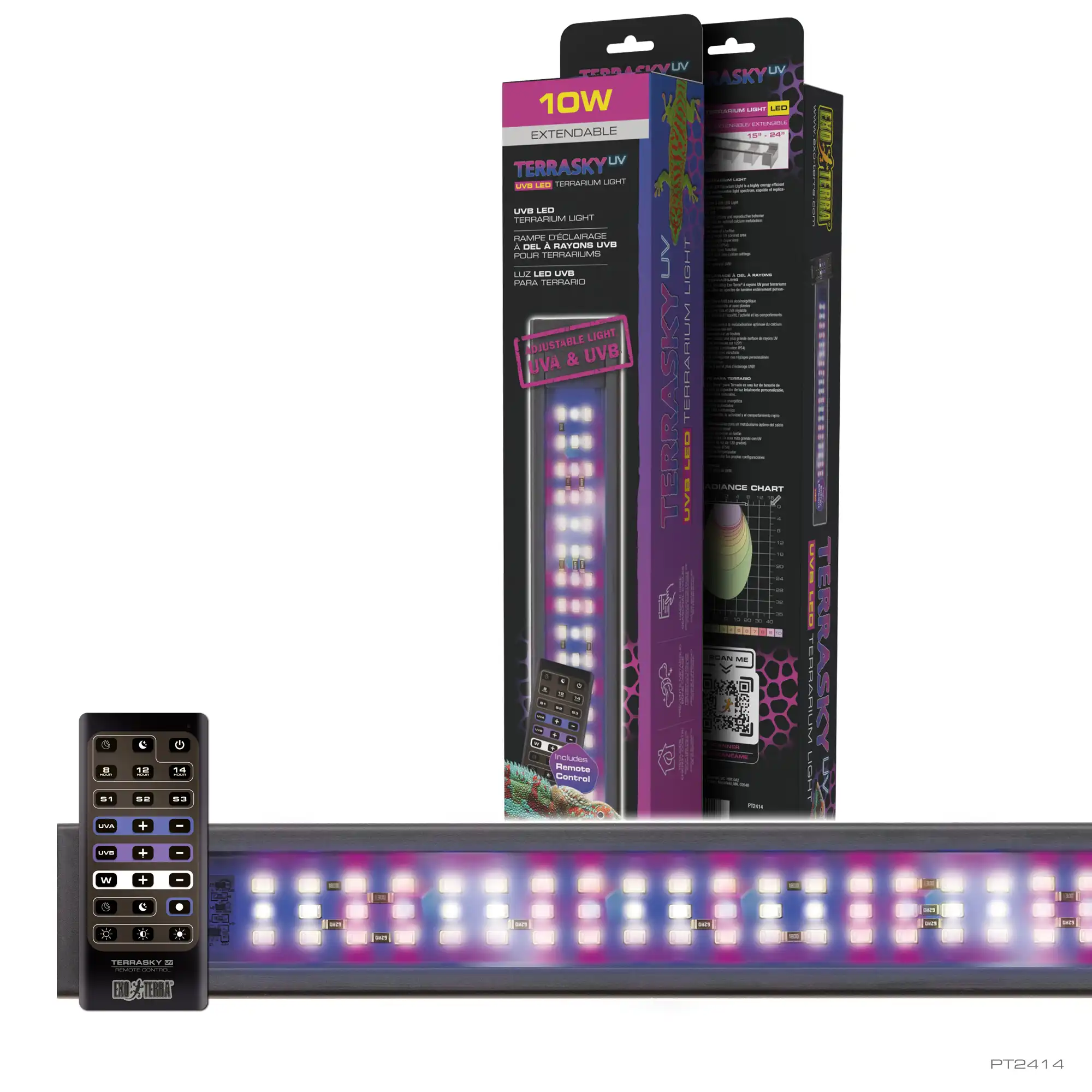 Exo Terra Pantalla Terrasky UV - UVB LED 10W - 10 W - Exo Terra - Comparador de precios