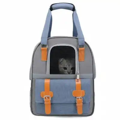 FurryFusion Mochila transpirable para gatos - Azul - Furry Fusion - Comparador de precios