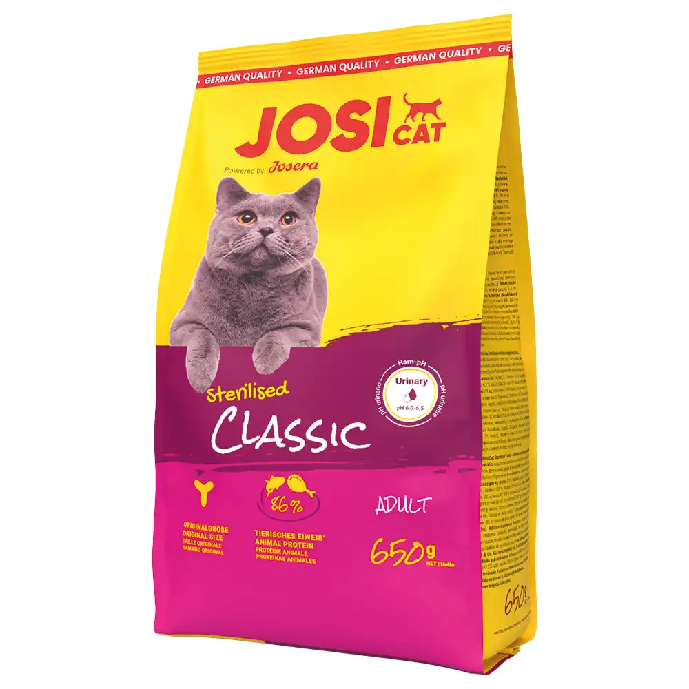 JosiCat Classic Sterilised con salmón  - 650 g - JosiCat - Comparador de precios