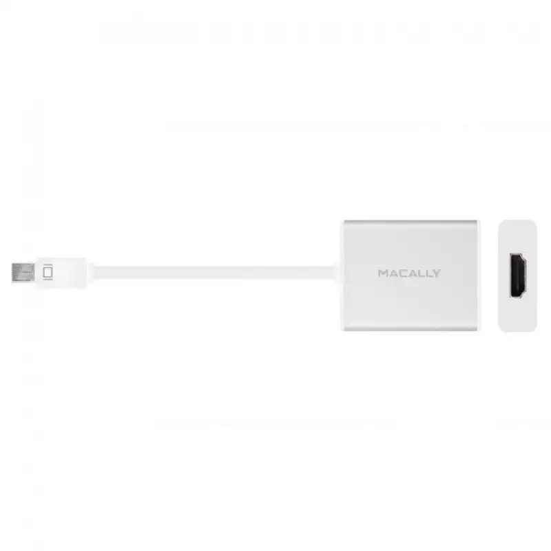 Macally MD-HDMI-4K Adaptador de Aluminio Mini DisplayPort a HDMI Compatible con Ultra HD