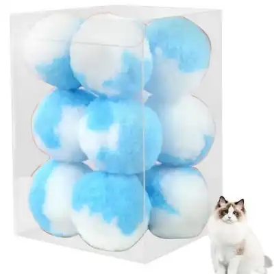 MCBOSON Juego de 12 peluches de gato amarillo de 4,5 cm - Azul - Mcboson - Comparador de precios