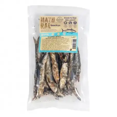 Natural Snackys Snack para Perros Boquerones Deshidratados, 1 x 70 gr - Snackys - Comparador de precios