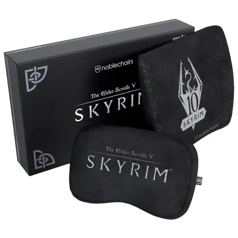Noblechairs Skyrim Set de Almohadas para Sillas EPIC, ICON y HERO Negro