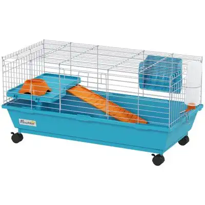 PawHut Jaula Animales Pequeño 89x44x43 cm Azul - 1 Article - PawHut - Comparador de precios