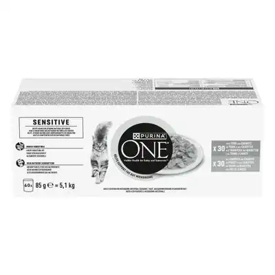 PURINA ONE Sensitive Mix Adult 60 x 85 g - 60 x 85 g - Purina One - Comparador de precios