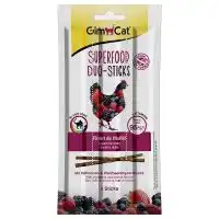 Gimcat Superfood Duo Sticks Pollo y Frutas del bosque 3 unid.