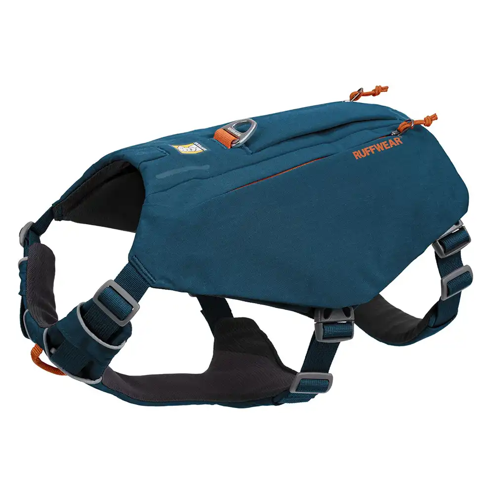 Arnés Ruffwear Switchbank azul para perros - L-XL: 81-107 cm de pecho