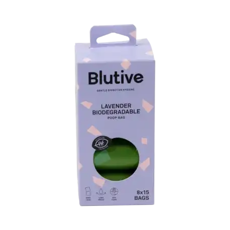 Blutive Bolsas Higiénicas Biodegradables Para Perro Aroma Lavanda 120 Bolsas (Pack 8x15ud) - Blutive - Comparador de precios