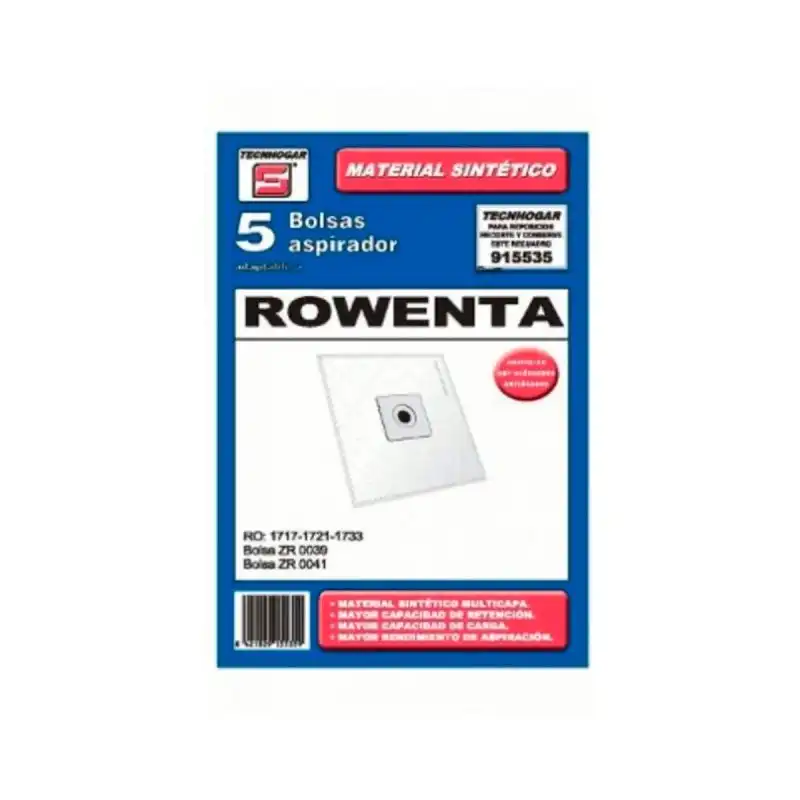 Bolsa Aspirador Rowenta Carrefour Moulinex Tecnohogar 915535