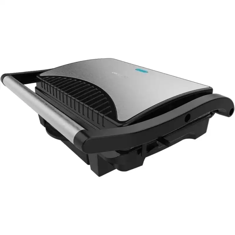 Cecotec Rock'nGrill Dark 1000 Parrilla Eléctrica Revestimiento de Piedra Bandeja Recogegrasas 1000W