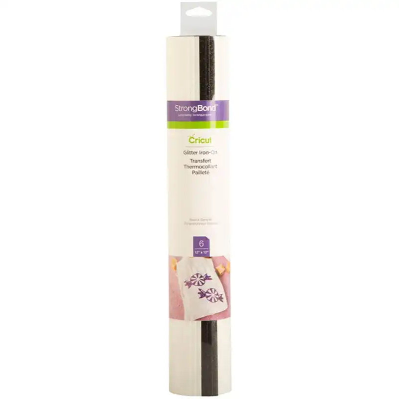 Cricut Vinilo Adhesivo de Purpurina 6 Unidades