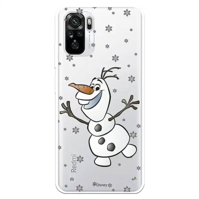 Funda Oficial de Disney Olaf Transparente Frozen para Xiaomi Redmi Note 10
