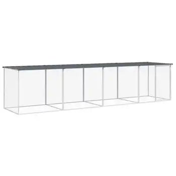 Gallinero Con Techo Acero Galvanizado Antracita 403x98x90 Cm Vidaxl - VIDAXL - Comparador de precios