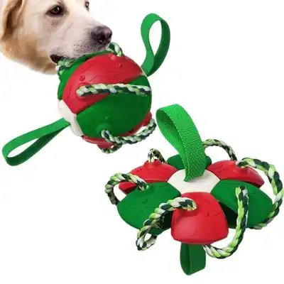 IntiMeg Pelota frisbee de juguete para perros - Rojo y verde - IntiMeg - Comparador de precios