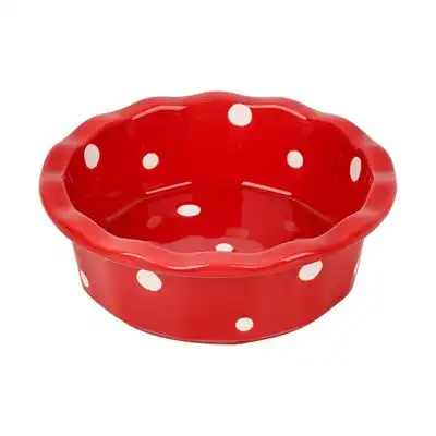UAMLY Cuenco de cerámica para gatos con lunares - rojo - Uamly - Comparador de precios