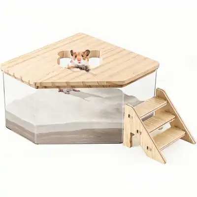 ZooVenture Bandeja de arena para baño de hámsteres, jerbos y chinchillas - baño + escalera - Zooventure - Comparador de precios