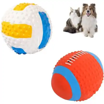 ZooVenture Pelotas de látex para perros, voleibol, rugby, 2 unidades - Juego de 2 piezas - Zooventure - Comparador de precios