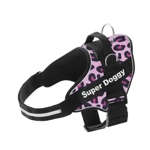 Arnés Super Doggy personalizado leopardo color Rosa - Super Doggy - Comparador de precios